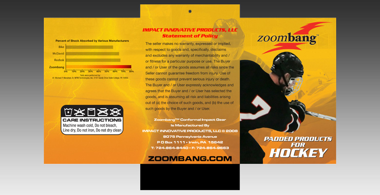 Zoombang® Hockey Hangtag Back/Front Cover