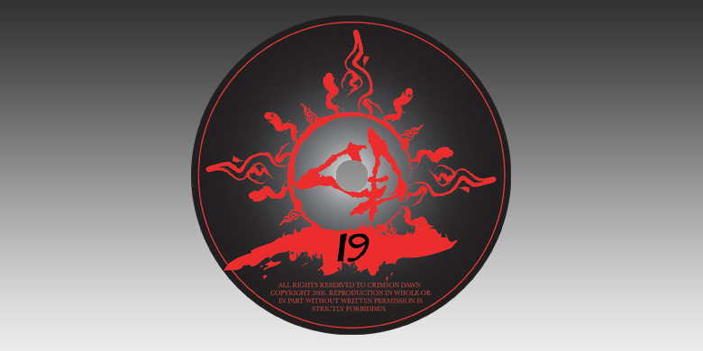 Crimson Dawn: Nineteen EP CD Label