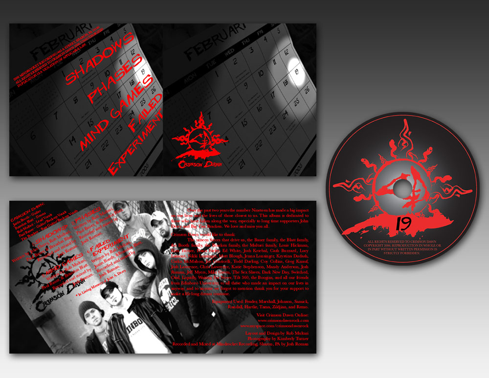 Crimson Dawn Nineteen Album Artwork